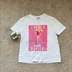 Wildfox tee + olive earrings